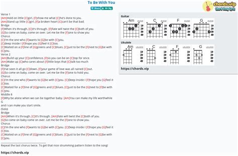 Chord: To Be With You - tab, song lyric, sheet, guitar, ukulele ...