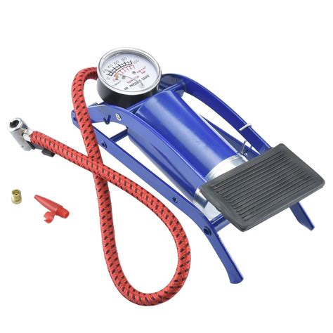 Svi Portable High Pressure Foot Pump Air Tyre Inflator Pump Compressor For Bike Car Cycles