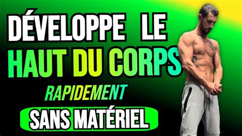 ENTRAÎNEMENT PECS SANS MATÉRIEL TRICEPS ET BICEPS YouTube