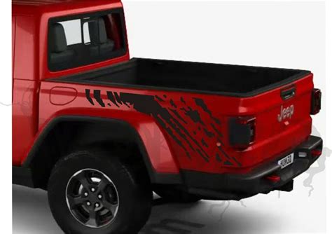 2x Bedside Vinyl Decals Compatible With Jeep Gladiator Splash 2019 2024 Ebay