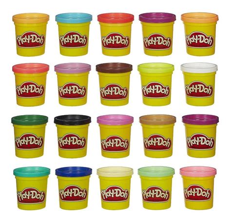 Massinha Play Doh Kit 20 Potes Hasbro R 89 99 Em Mercado Livre