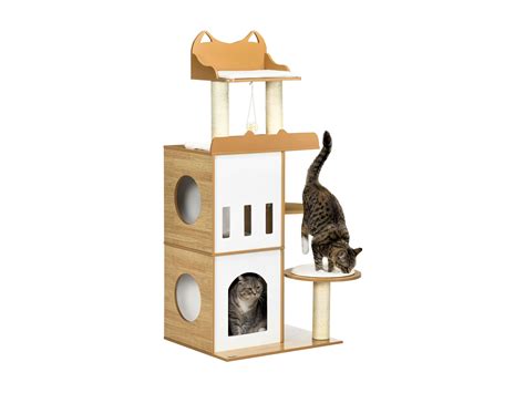 Arbre Chat Design Contemporain Griffoir Sisal Naturel Niches