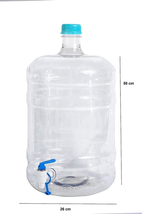 Plastic Transparent 20 Liter Water Jar With Tap At Rs 104 Piece In