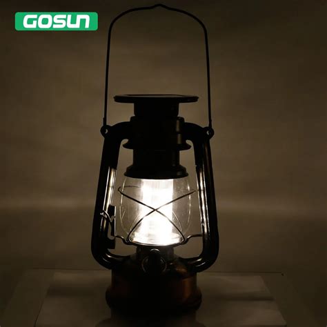 Solar powered Portable Dimmable Led Baron Lantern Emergency Indoor/outdoor table/wall Night ...