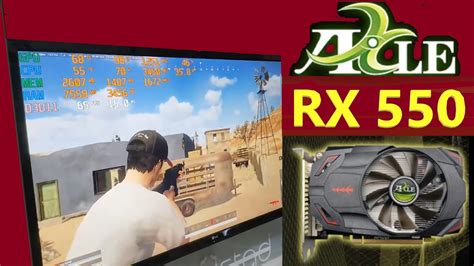 Axle RX 550 OverClock PubG FPS Test YouTube