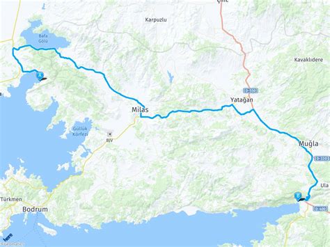 Akbük Koyu Marmaris Akyaka arası mesafe Akbük Koyu Marmaris Akyaka yol