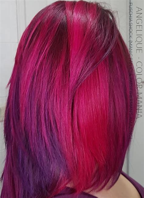 Coloration Cheveux Rose Fuschia Shock Manic Panic Color Mania