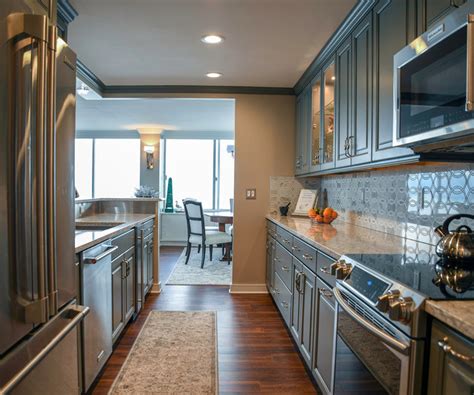 Stunning Gray Cabinets With Berwyn Cambria Countertops Kitchen