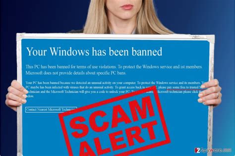 Remove Your Windows Has Been Banned Virus Free Guide Microsoft Support Scam