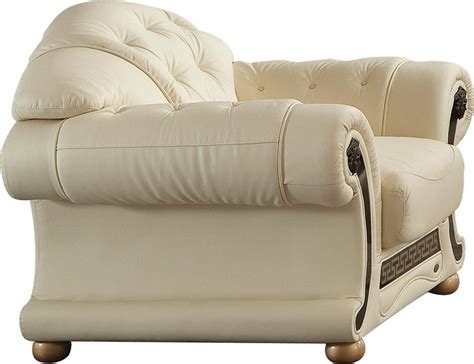 Apolo Ivory Sofa Versace Esf Furniture Leather Sofas Comfyco Furniture