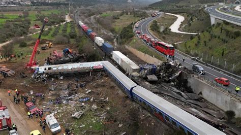 Greece Train Crash Dozens Killed In Head On Rail Collision North Of Athens World News Sky News