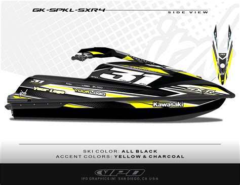 Kawasaki SXR 1500 Graphics Kit SPKL Design IPD Jet Ski Graphics