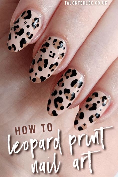 How To Leopard Print Nail Art Tutorial Talonted Lex Leopard Nails