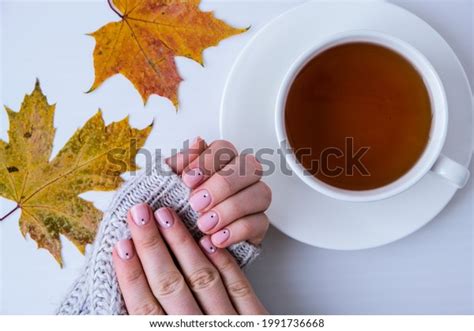 Woman Hands Beautiful Nude Manicure Holding Stock Photo 1991736668 Shutterstock