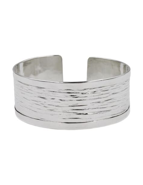 Bracciale Fascia Argento Bordo Lucido