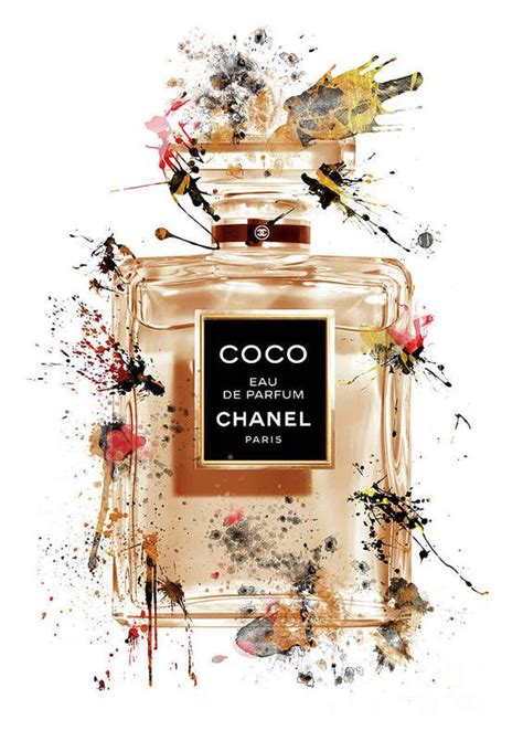 COCO Eau De Parfum Chanel Perfume 51 Poster By Prar Kulasekara All