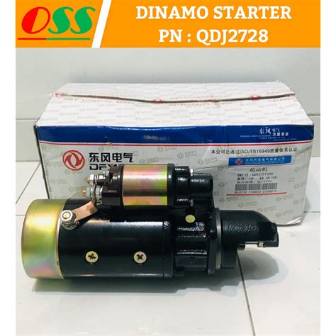 Jual DINAMO STARTER 6BT PN QDJ2728 24V 6 0KW UNTUK CUMMINS GENSET