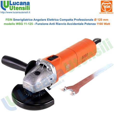 Smerigliatrice Angolare 125mm Compatta FEIN Antiriavvio Flex Piccolo