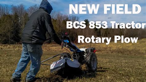 Breaking Ground With A Bcs 853 Rotary Plow Youtube