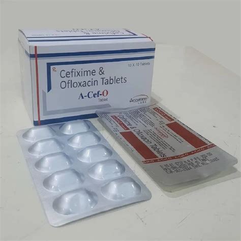 A CEF O Cefixime Ofloxacin Tablet 200 Mg At Rs 500 Box In Baddi ID