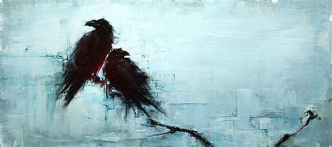 Abstract Crow Painting