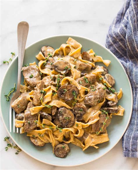 Slow Cooker Beef Stroganoff WellPlated