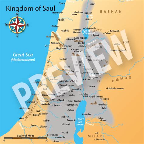 Kingdom Of Saul Bible Cities