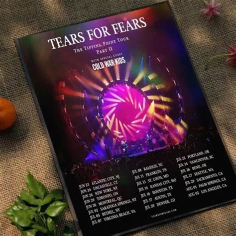 Art Tears For Fears The Tipping Point Tour 223 Poster Poshmark