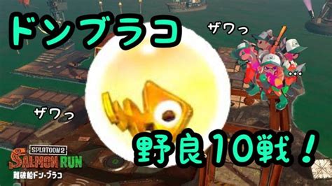 【サーモンラン】スプラトゥーン2 ドンブラコ野良10戦 Youtube