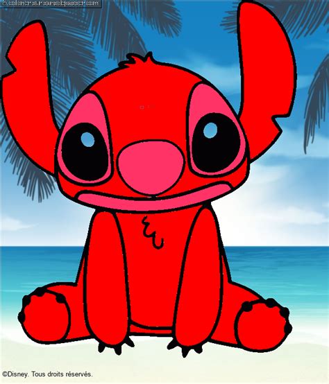 Dessin Colori Coloriage Stitch Par Un Invit Sans D Passer