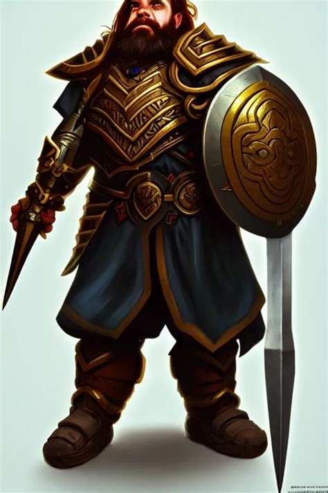 Male Dwarf Paladin Of Vengeance Highly Detailed Stable Diffusion