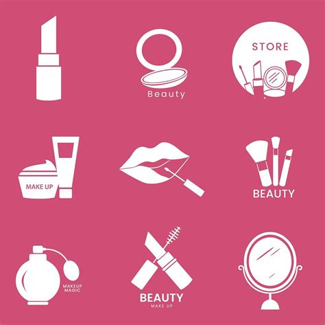 Beauty Cosmetics Icon Set Premium Vector Rawpixel