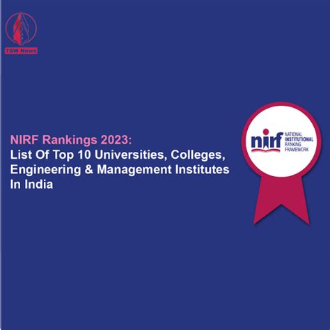 Nirf Rankings Unveiling Indias Top Educational Institutions