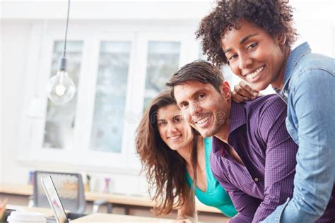 Three Multicultural Girls Hug Each Other Stock Image Image Of