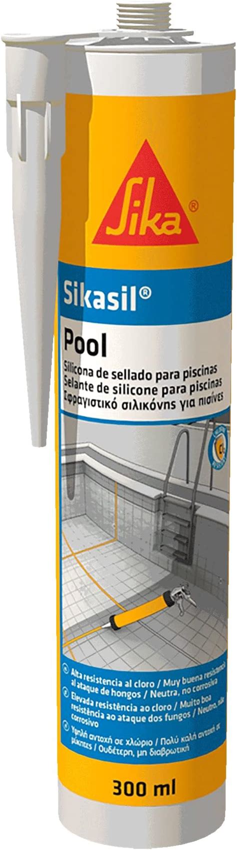 Sikasil Pool Blanco Sellador De Silicona Neutra Para Juntas En