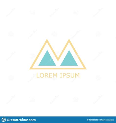 Triangle Logo Design Vector Illustration Stock Vector Illustration Of