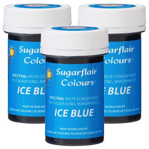 Amazon X Sugarflair G Ice Blue Spectral Paste Gel Edible Food