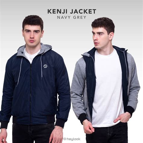 Jual Heylook Official Jaket Parasut Pria Bolak Balik Jaket Kenji