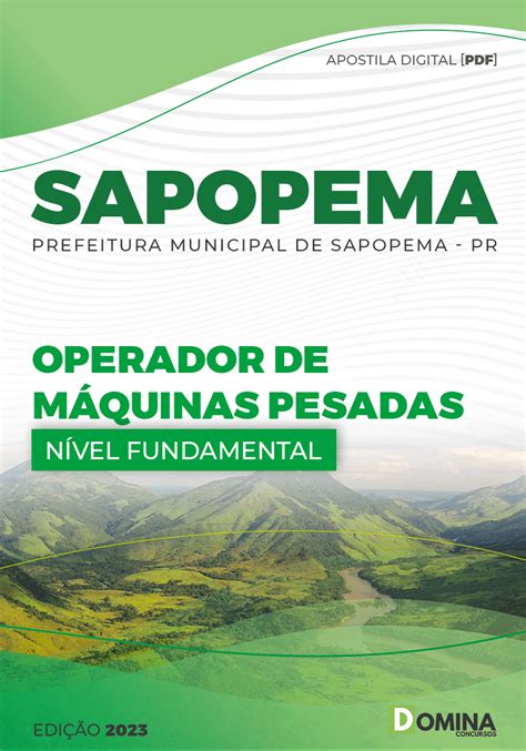 Apostila Sapopema PR 23 Op Máquinas Pesadas Domina