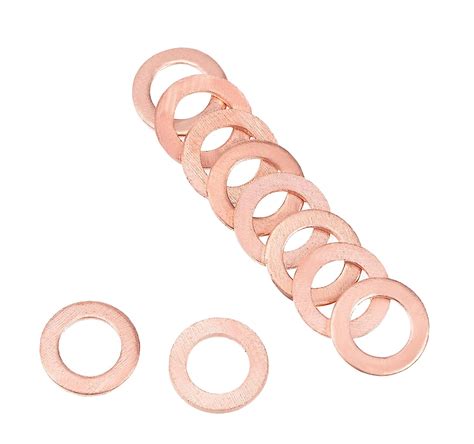 Pieces M Copper Washers Flat Ring Sump Plug Oil Seal Gasket