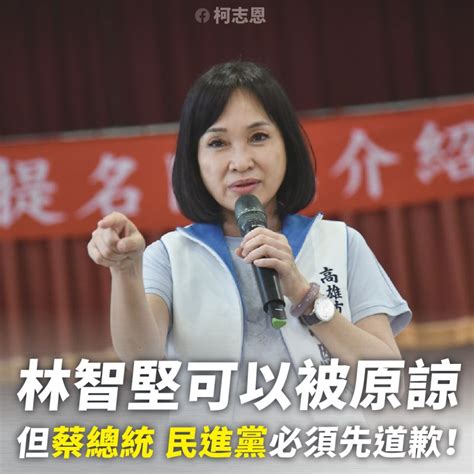 論文案原諒林智堅？柯志恩：蔡總統及民進黨應先道歉 政治快訊 要聞 Nownews今日新聞