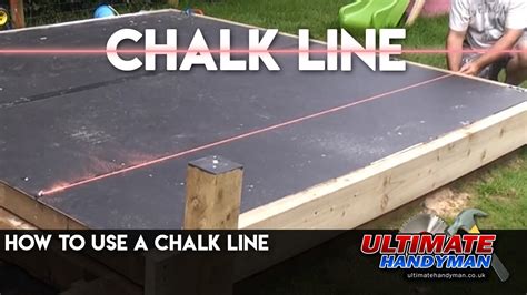 How To Use A Chalk Line Youtube