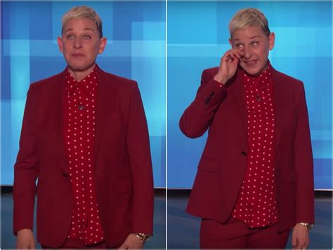 Ellen Degeneres Broke Down In Tears During An Emotional Monologue About