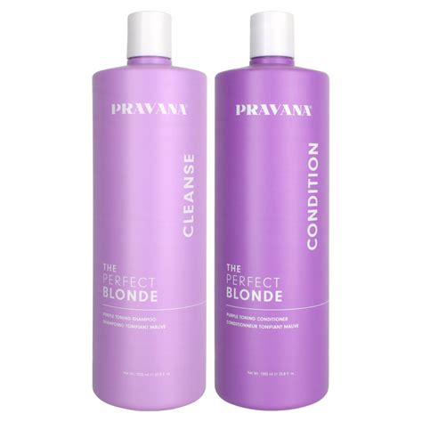 Pravana The Perfect Blonde Purple Toning Shampoo And Conditioner Set