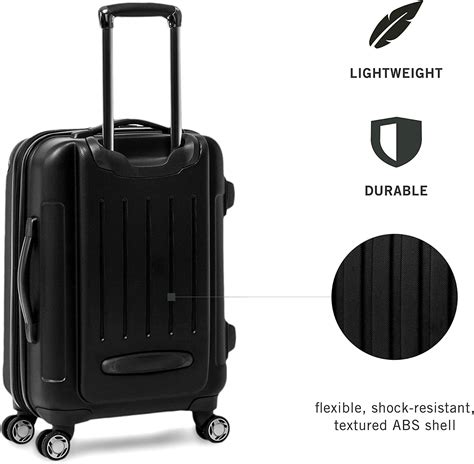 Renegade Carry On Luggage Lightweight Hardside Expandable Wheel