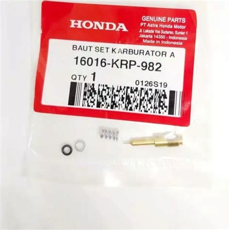 Jual HONDA ORI AHM SCREW SET A 16016 KRP 981 982 BAUT PENYETEL ANGIN