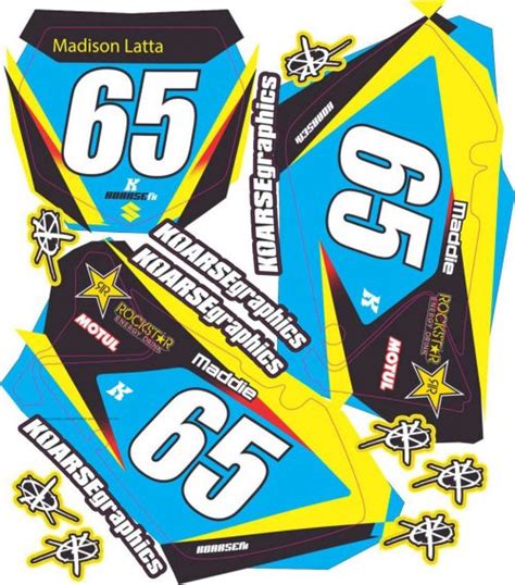 Suzuki Rm Logos Decals Stickers And Graphics Mxg One Best Moto