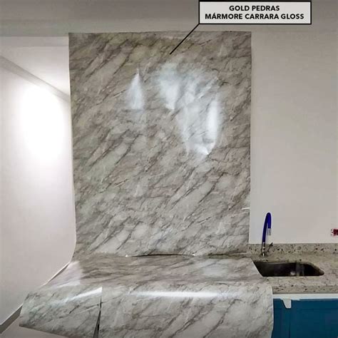 Adesivo Gold Pedras M Rmore Carrara Imprimax