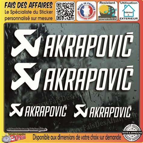 Sticker Akrapovic Fais Des Affaires