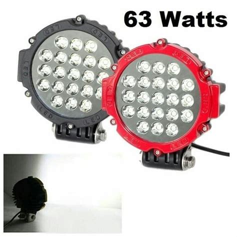 Jual Lampu LED Sorot Tembak Offroad Cree 21 Mata 63 Watt Mobil Motor